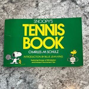 Snoopy's Tennis Book by Charles M. Schulz